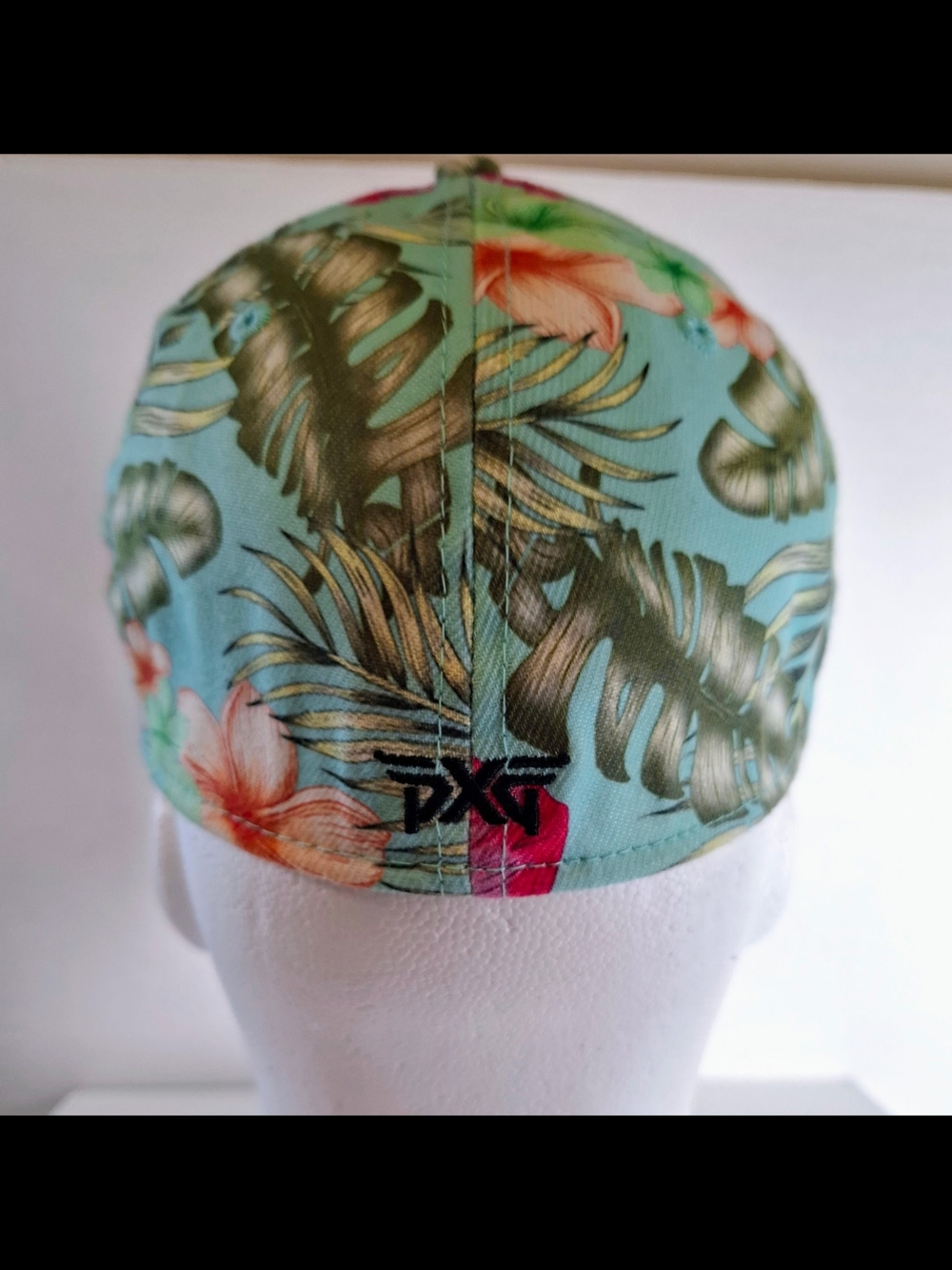 PXG Women's Floral Baseball Cap - Mint with Pink Accents - Picture 5 of 8